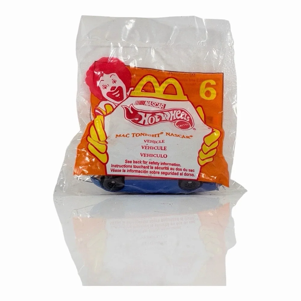 Vintage 1998 McDonald's Happy Meal Toy Hot Wheels #6 Mac Tonight‎ NASCAR #94 NIP